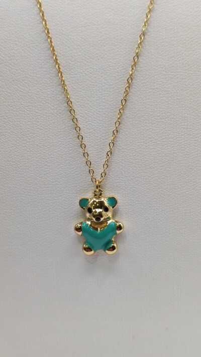 Pendant teddy bear made of steel