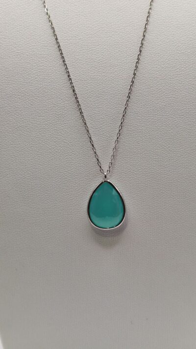 Necklace made of silver 925 with alcohol stone