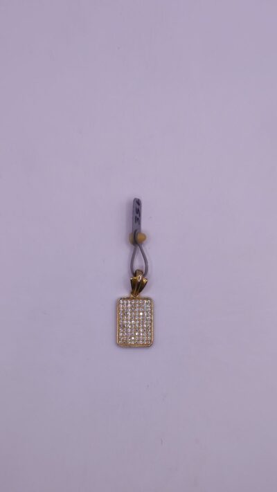 Pendant made of silver 925 gold plated with cubic zirconia