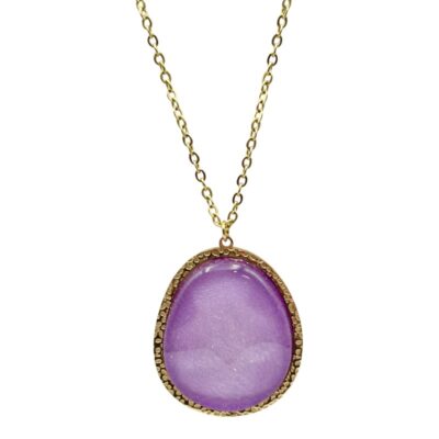 Γυναικείο κολιέ από ατσάλι σε χρυσό χρώμα