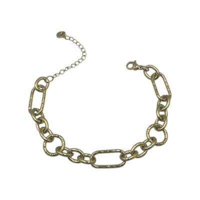 Γυναικείο βραχιόλι από ατσάλι σε χρυσό χρώμα