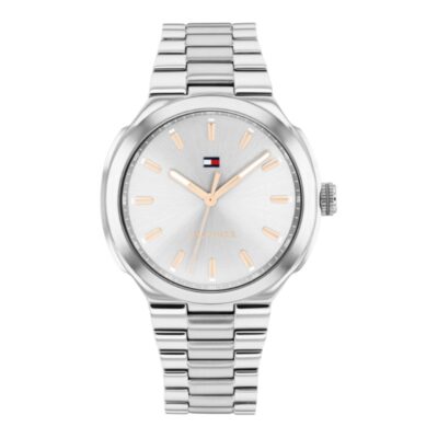Tommy Hilfiger Γυναικείο Ρολόι Μπαταρίας με Ασημί Μεταλλικό Μπρασελέ