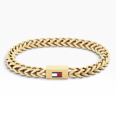 Tommy Hilfiger Βραχιόλι Αλυσίδα από Ατσάλι σε χρυσό χρώμα