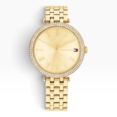 Tommy Hilfiger Natalie Γυναικείο Ρολόι 34mm Μπαταρίας με Χρυσό Ατσάλινο Μπρασελέ