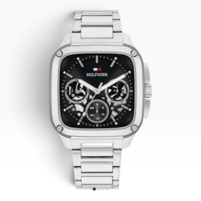 Tommy Hilfiger Herald Ανδρικό Ρολόι Μπαταρίας με Ασημί Ατσάλινο Μπρασελέ
