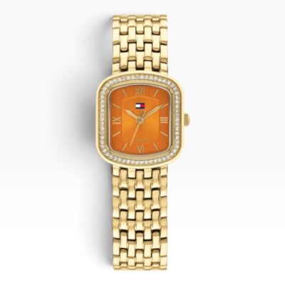 Tommy Hilfiger Abby Γυναικείο Ρολόι Quartz με Χρυσό Μπρασελέ και Καφέ/Χάλκινο Καντράν